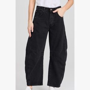 We The Free Black Barrel Jeans